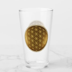 BLOEM VAN HET LEVEN - Heilige Geometrie Medaillon Glas
