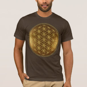 BLOEM VAN HET LEVEN - Heilige Geometrie Medaillon T-shirt