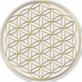 BLOEM VAN HET LEVEN - Heilige Geometrie Symbool go Sticker (Voorkant)