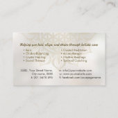 Bloem van het leven in Lotus Visitekaartje (Achterkant)