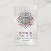 Bloem van het leven in Lotus Visitekaartje (Voorkant)