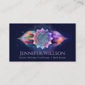 Bloem van het leven in Lotus Visitekaartje (Voorkant)