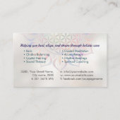 Bloem van het leven in Lotus Visitekaartje (Achterkant)