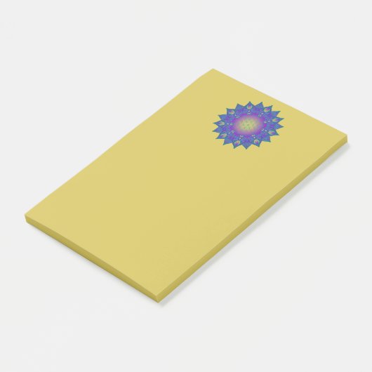 Bloem van het Leven - Indiase Mandala 3 Post-it® Notes (Schuin)