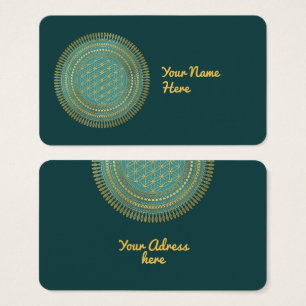 Bloem van het Leven - inheemse Mandala 1 Visitekaartje