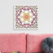 Bloem van het Leven Mandala 13 Ingewikkeld Canvas  (Insitu (Woonkamer))