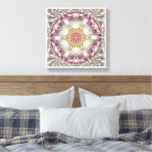 Bloem van het Leven Mandala 13 Ingewikkeld Canvas  (Insitu (Slaapkamer))