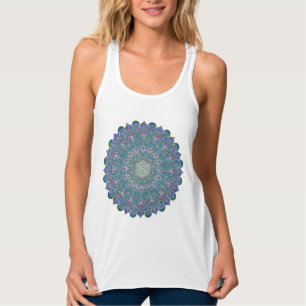 Bloem van het Leven - Mandala India Stijl 1 Tanktop