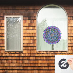 Bloem van het Leven - Mandala India Stijl 2 Raamsticker