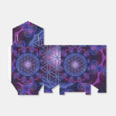 Bloem van het leven - Mandala Square II Bedankdoosjes (Uitgevouwen)