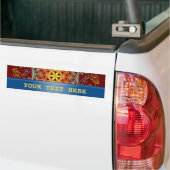 Bloem van het leven -  sierplanten Mandala 1 Bumpersticker (Op Truck)