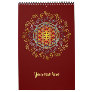 Bloem van het leven -  sierplanten Mandala 1 Kalender