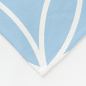Bloem van het Leven Wit op Licht Blauw Groot Patro Fleece Deken (Hoek)