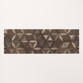 Bloem van het levenspatroon - Houten textuur Yogamat (Achterkant (horizontaal))