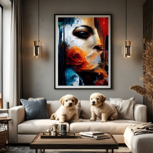 Bloem van Introspectie Canvas Afdruk