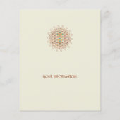 Bloem van leven, boom van leven, Kabbalah, Sephiro Flyer (Achterkant)