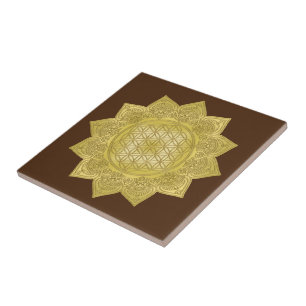 Bloem Van Leven - Indiase Mandala 4 Tegeltje