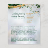 Bloem van leven - Malachietwervelkolom en bustaven Flyer (Achterkant)