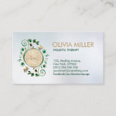 Bloem van leven - Malachietwervelkolom en bustaven Visitekaartje (Voorkant)