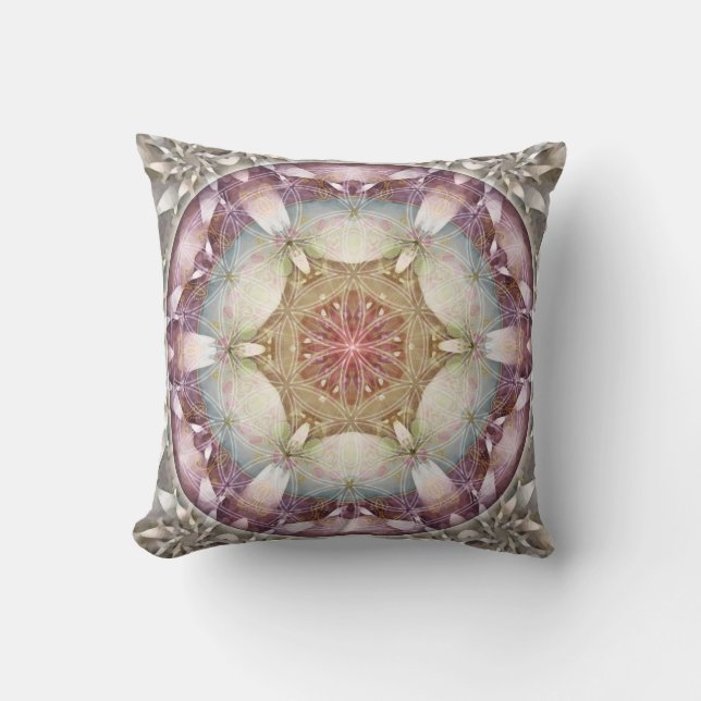Bloem van leven Mandala 13 Pillow Kussen (Voorkant)
