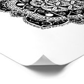 Bloem van leven Mandala Poster (Hoek)