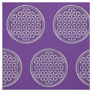 Bloem van leven - stempel zilver + je rug. en idee stof