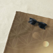 Bloem van levensgoud strandlaken (In situ)