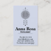 *~* Bloem van levensnebuala Reiki Yoga Astrologie Visitekaartje (Achterkant)