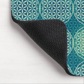 Bloem van levensverzekering - stempelpatroon - cya muismat (Hoek)