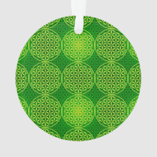Bloem van levensverzekering - stempelpatroon - gro ornament