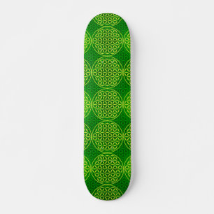 Bloem van levensverzekering - stempelpatroon - gro skateboard