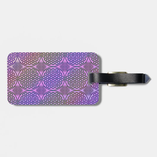 Bloem van levensverzekering - stempelrooster 3 bagagelabel (Achterkant horizontaal)