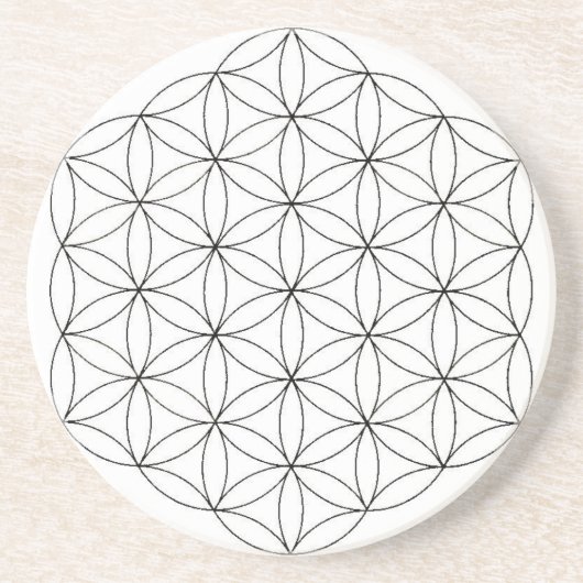 Bloem van levenszandsteen Onderzetter (Voorkant)