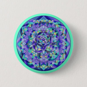 Bloem van Life Blue~knoppen Button