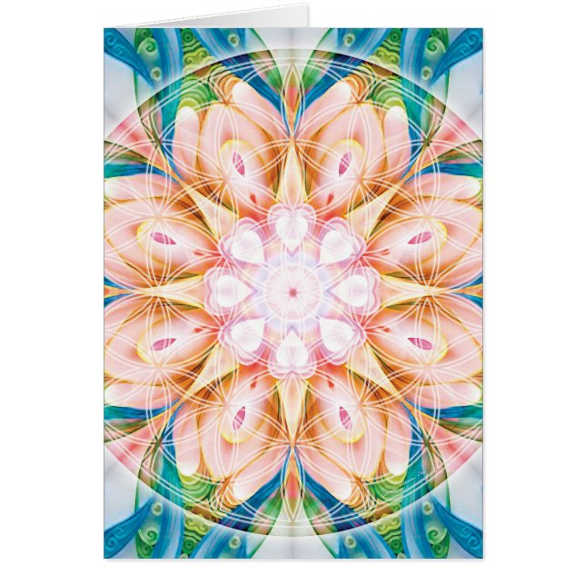 Bloem van Life Mandala 11-kaart (Voorkant)