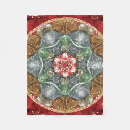Bloem van LIfe Mandala 2 Fleece Blanket (Voorkant)