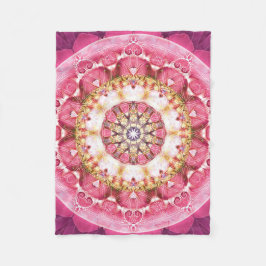 Bloem van LIfe Mandala 5 Fleece Blanket