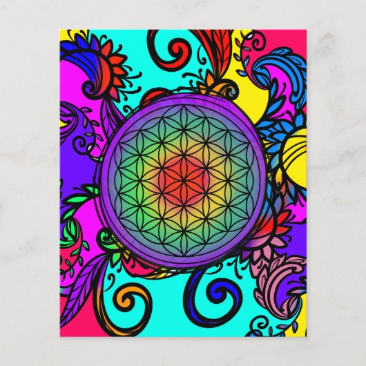 Bloem van mensenlevens: Chakra Flyer (Voorkant)