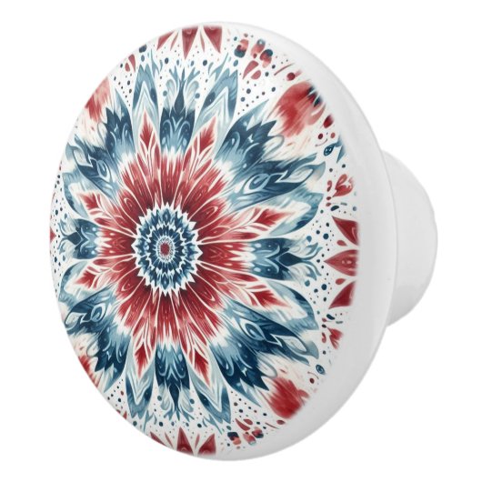 Bloem van onafhankelijkheid keramische knop (Rechts)