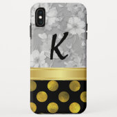 Bloem van poolpunten met monogram Case-Mate iPhone case (Achterkant)