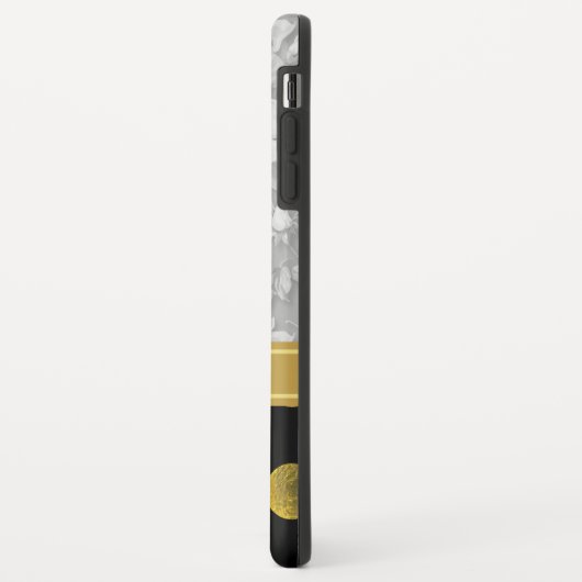 Bloem van poolpunten met monogram Case-Mate iPhone case (Achterkant/links)