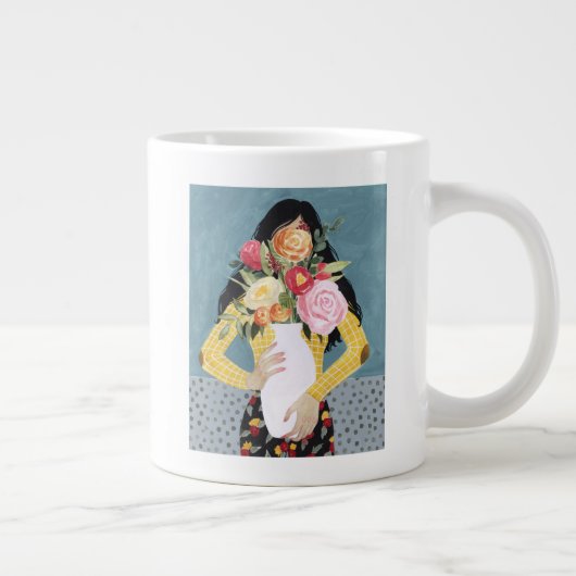 Bloem Vase Girl Extra Grote Beker (Rechts)