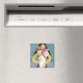 Bloem Vase Girl Magneet (Insitu (Vaatwasser))