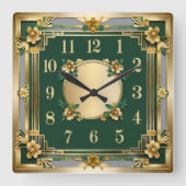 Bloem Vierkante Klok (Voorkant)