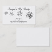 Bloem Visitekaartje (Voorkant / Achterkant)