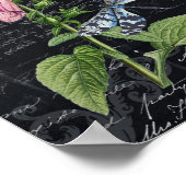 Bloem & Vlinder Botanisch Poster (Hoek)