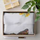 Bloem Vlinder met Gele California Klaproos Tissuepapier (Geschenk)