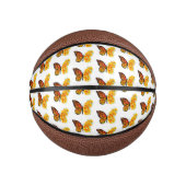 Bloem vlinder met gele Californische pap Basketbal (Voorkant)