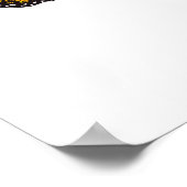 Bloem vlinder met gele Californische pap Poster (Hoek)