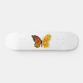 Bloem vlinder met gele Californische pap Skateboard (Horizontaal)